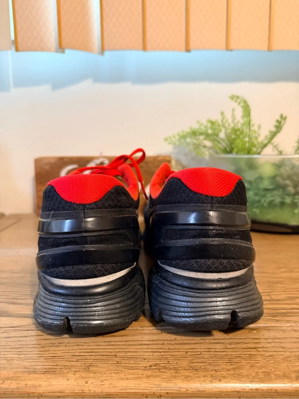 Nike red swoosh